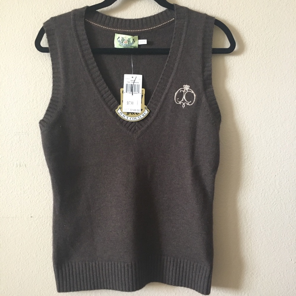 New w/tag juicy couture cashmere wool vest large